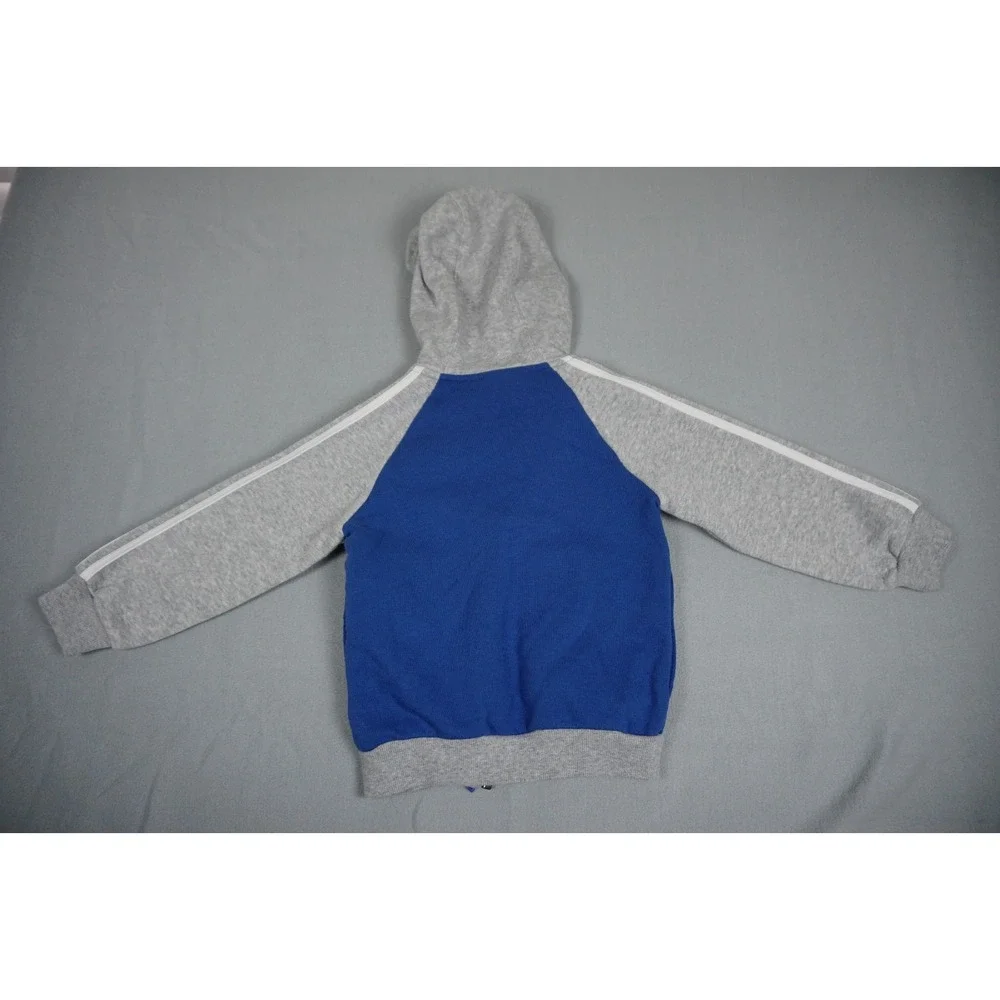 Adidas Boys Zip Up Jogger Tracksuit Set - Blue and Gray Size 2T